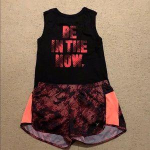 Old Navy Active Wear Tank Top and Shorts Set
